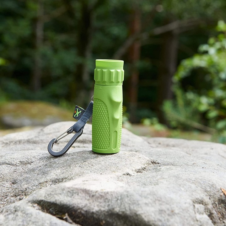 Telescop copii Haba Terra Kids, 4 ani+, 4.2 x 4.2 x 17 cm, plastic, metal, Verde