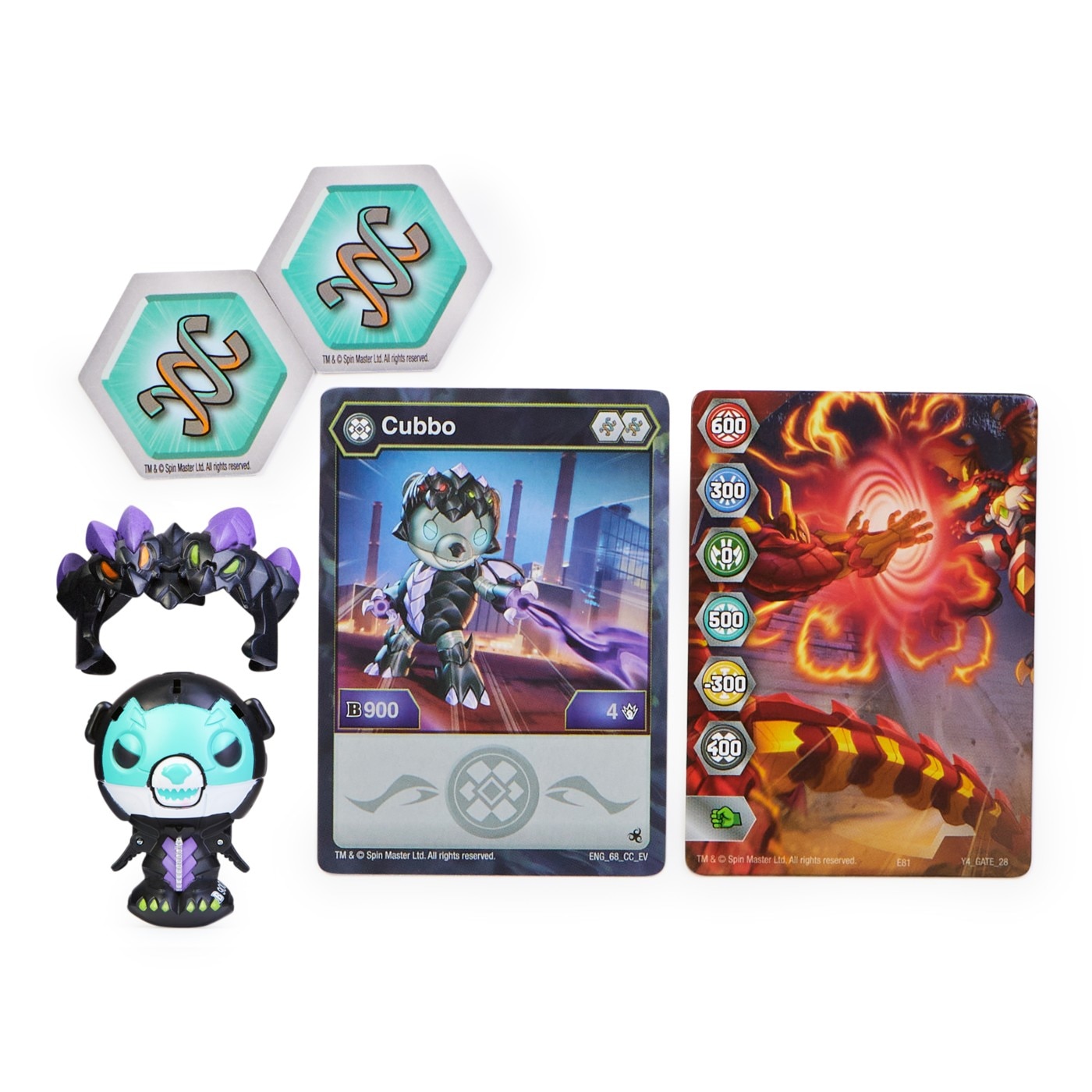 Figurine Bakugan Cubbo - Nillious Negru - eMAG.ro