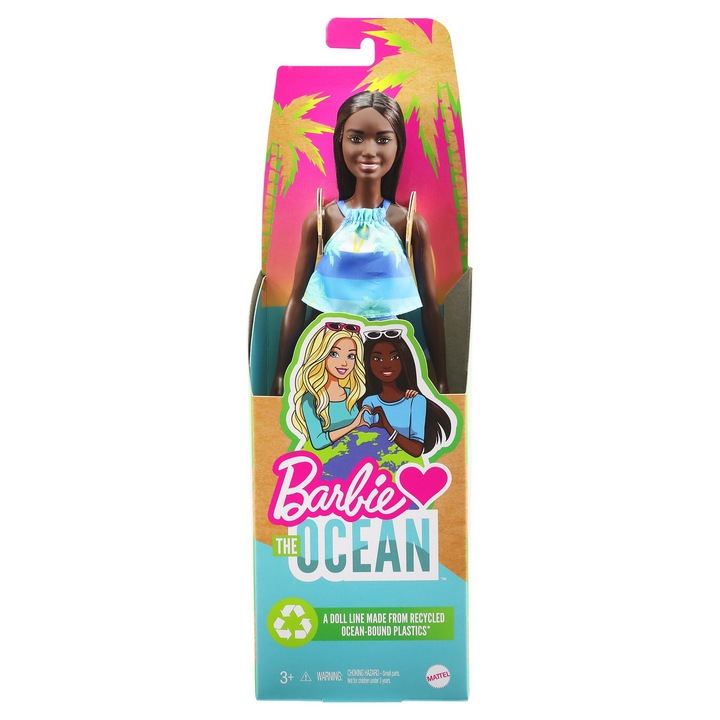 Кукла Barbie - The Ocean, 50-годишен юбилей, Malibu, Черна коса