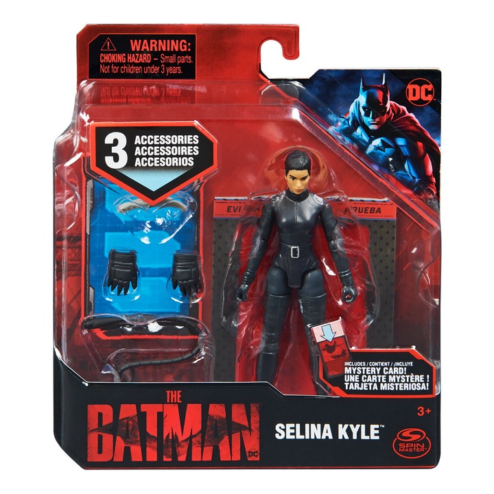 Игрален комплект The Batman - Фигурка Selina Kyle с 3 аксесоара, 10 см