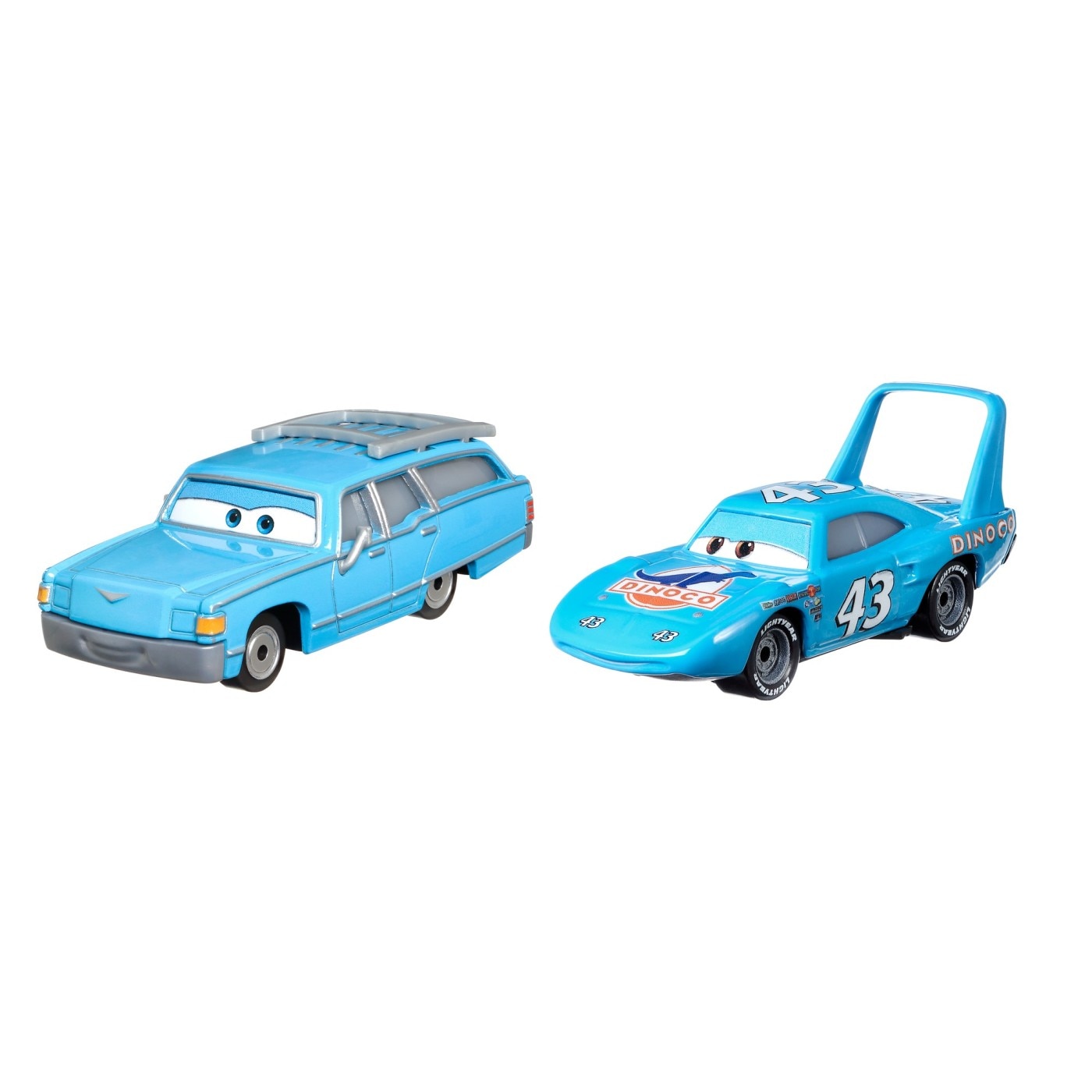 Set 2 masinute diecast Disney Cars 3 Mrs. The King si Dinoco The King eMAG.ro