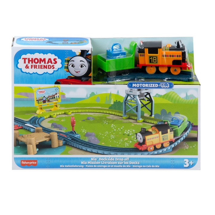 Игрален комплект Thomas & Friends - Nia, Моторизиран и с аксесоари