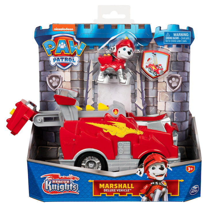 Play set Paw Patrol - Rescue Knights, Rescue Knight Vehicle, Marshall
