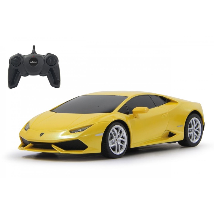 Masinuta Rastar RC - Lamborghini Huracán Lp610-4, galben, 1:24