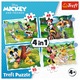 Пъзел Trefl 4 в 1 - Disney Mickey Mouse, Специален ден, 35/48/54/70 части