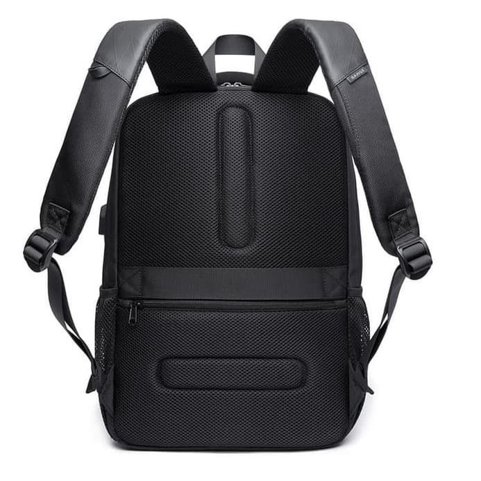 Rucsac laptop 15.6", multifunctional, impermeabil, cu port de incarcare USB, BANGE, 45x32x15 cm, Albastru
