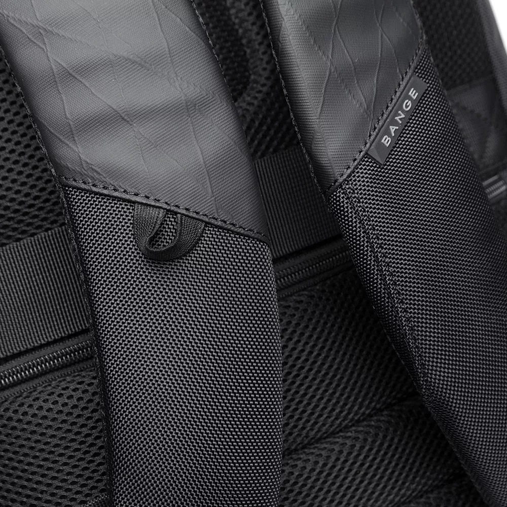 Rucsac laptop 15.6", multifunctional, impermeabil, cu port de incarcare USB, BANGE, 45x32x15 cm, Albastru