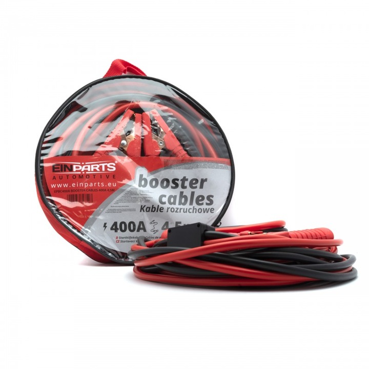Cabluri incarcare baterie auto, Einparts, 400A, Cablu 4.5m