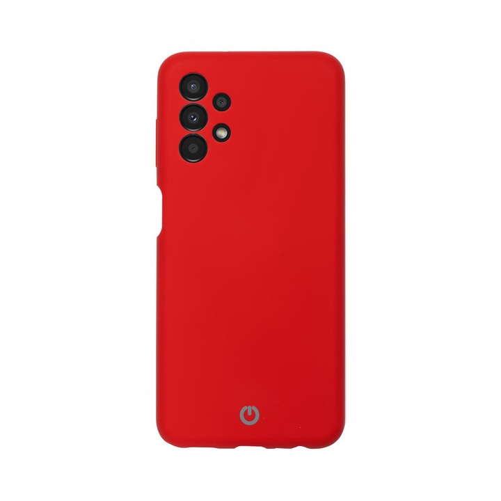 Мек силиконов защитен калъф с микрофибърна вътрешност, съвместим с Samsung Galaxy A53 5G, червено червено