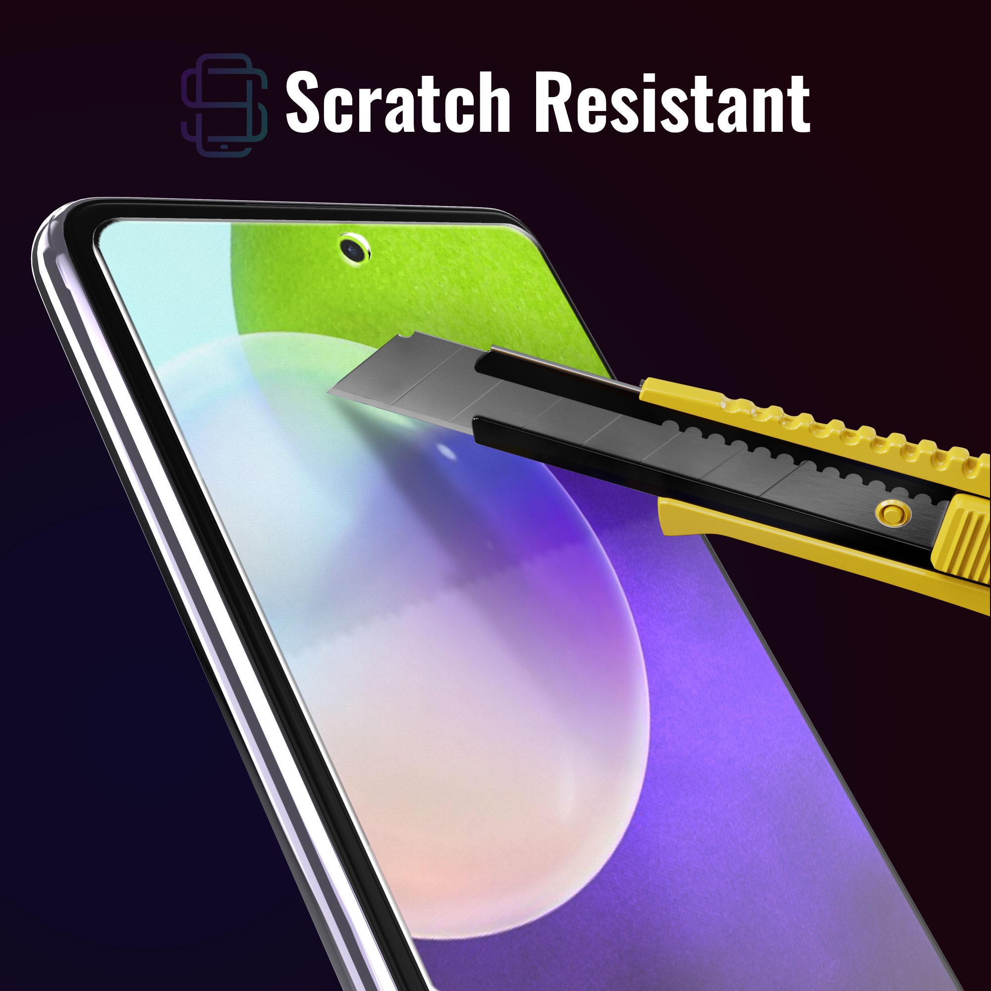 Set 2 Folii sticla compatibil cu Samsung Galaxy A36, DefenSlim, instalare usoara si rapida cu dispozitiv de potrivire automata in 30 sec cu Easy Install Kit patentat, protectie telefon