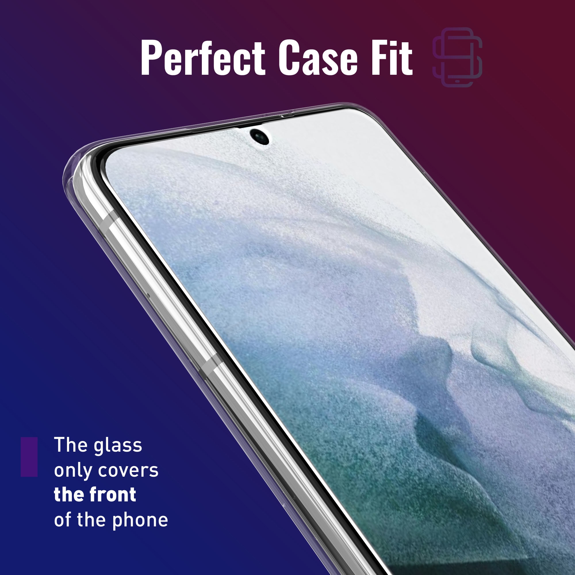 Set 2 Folii sticla compatibil cu Samsung Galaxy S22 Plus, DefenSlim, instalare usoara si rapida cu dispozitiv de potrivire automata in 30 sec cu Easy Install Kit patentat, protectie telefon