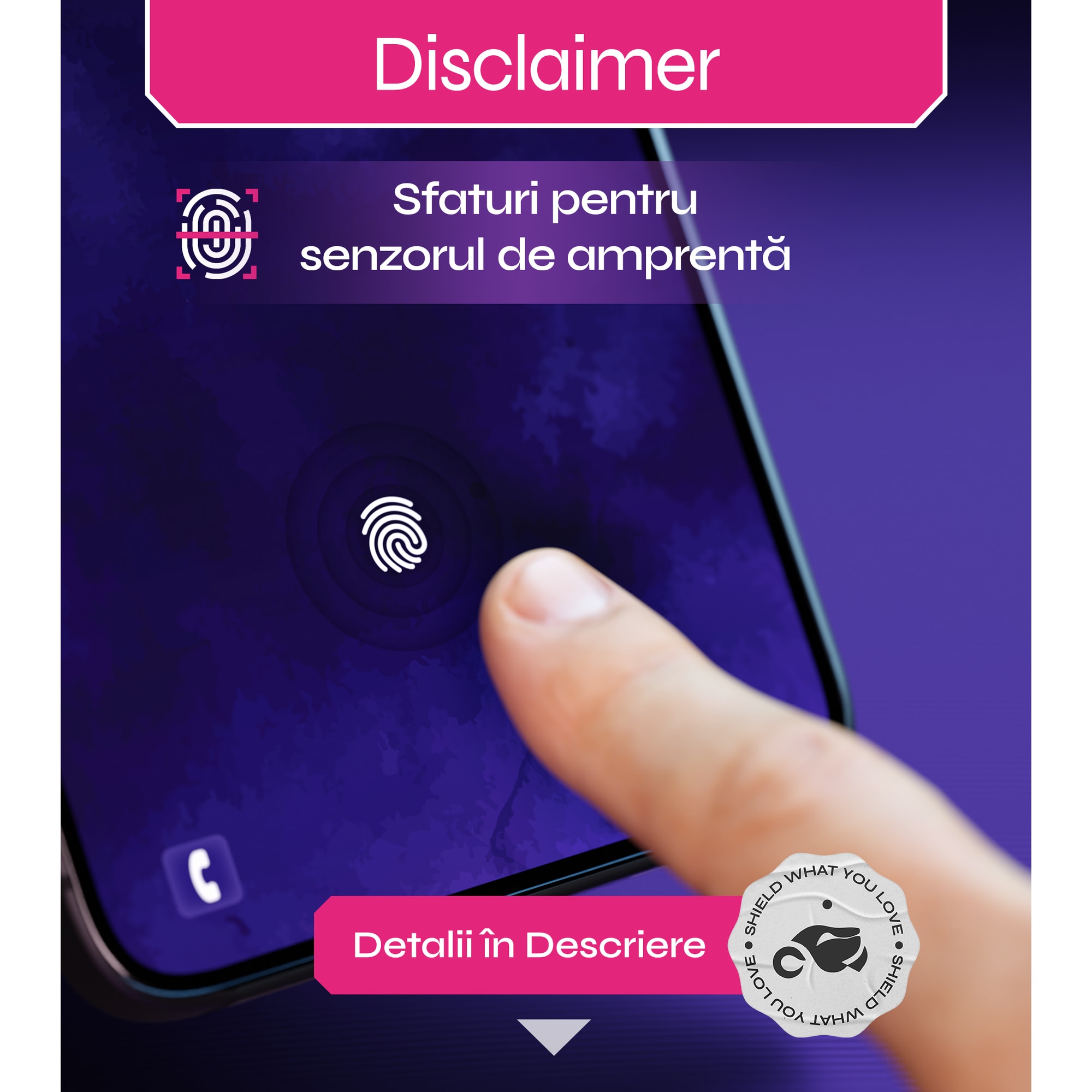 Set 2 Folii sticla compatibil cu Samsung Galaxy S26 ULTRA, DefenSlim, instalare usoara si rapida cu dispozitiv de potrivire automata in 30 sec cu Easy Install Kit patentat, protectie telefon