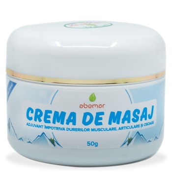 Crema masaj - impotriva durerilor musculare, articulare, osoase, 50 grame Crema masaj - impotriva durerilor musculare, articulare, osoase, 50 grame