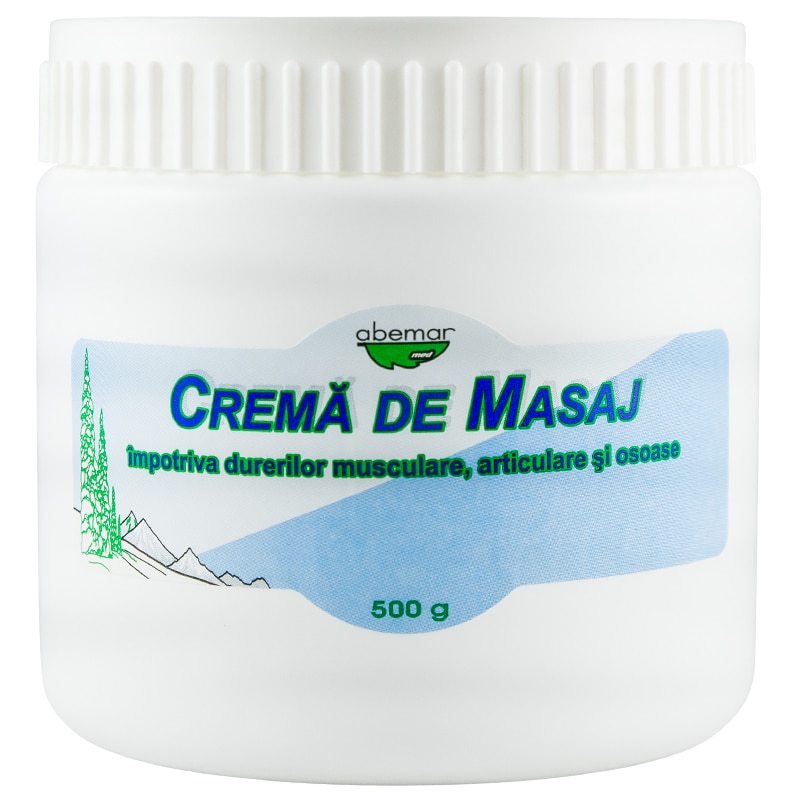 Crema pentru masaj dureri musculare, articulare si osoase, grame, Abemar Med