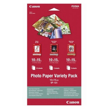 Hartie foto Canon VP-101S Variety Pack, 10 x 15 cm Hartie foto Canon VP-101S Variety Pack, 10 x 15 cm