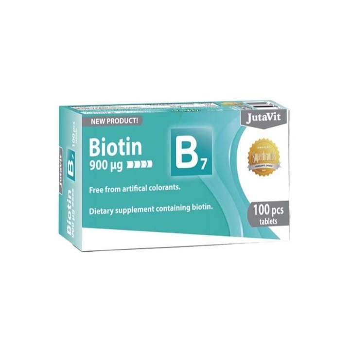 Vitamina B7 Biotina 900mg 100tb JUTAVIT