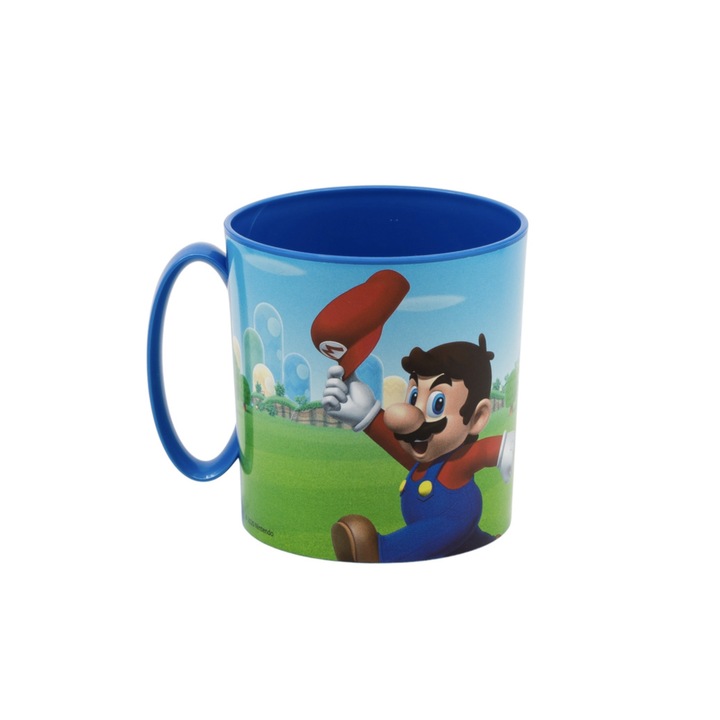 Чаша с герой Супер Марио, 350мл, пластмаса, многоцветна