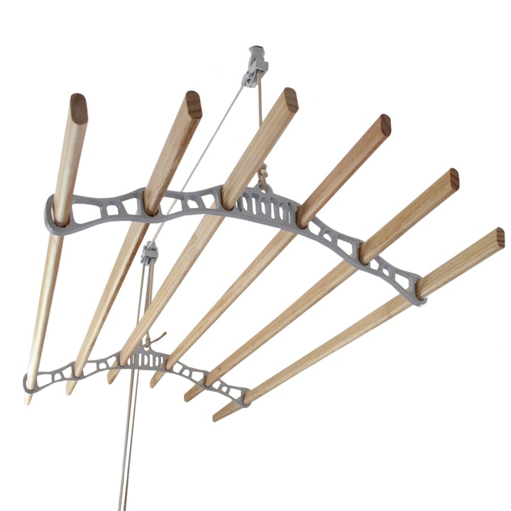 Set 6 uscatoare rufe, 4,8kg, 200x56x14cm, Pin/Bumbac