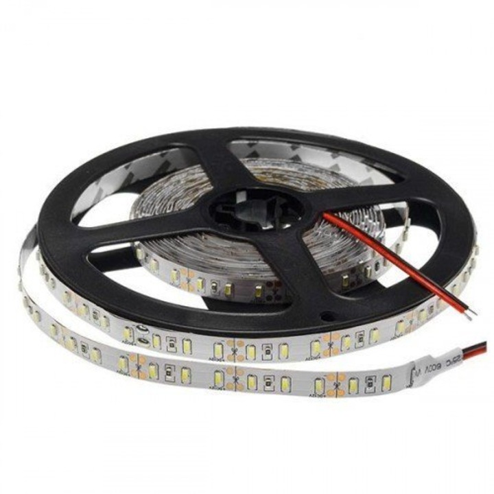 Banda led 4.8w/m, 12V, lumina neutra 4000K, IP20, 5m/rola, Mentavill (transformatorul nu este inclus)