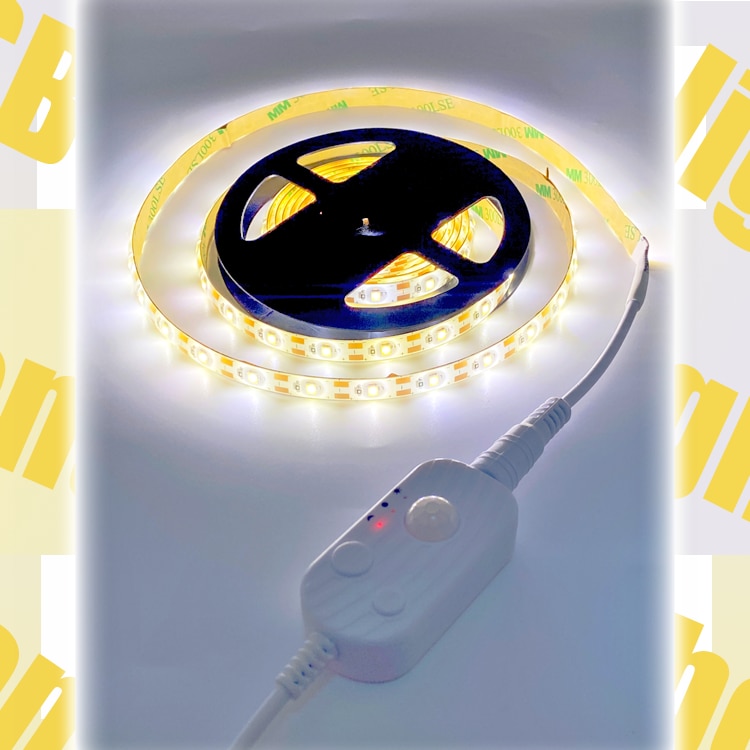 Лед лента със сензор за движение, USB, топла светлина, 3м - eMAG.bg