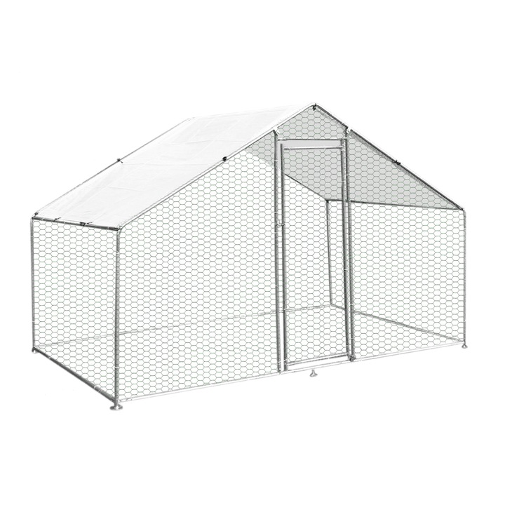 Cotet de pasari pentru exterior, 4x2x2m, 29,5kg, Otel galvanizat