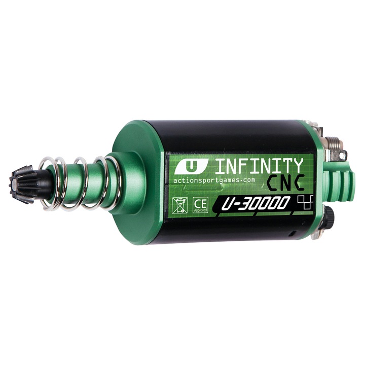 Motor Ultimate Infinity CNC U-30000, Action Sport Games, Lung, 30.000rpm, Negru/Verde