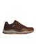 Skechers, Pantofi sport impermeabili de piele cu insertii de piele ecologica Bengao-Hombre, Maro cognac, 40