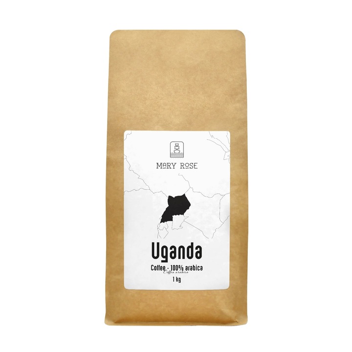 Кафе на зърна, Мери Роуз, Уганда Kanyenye, 1 кг, вкус на смокиня и ядки, прясно изпечено