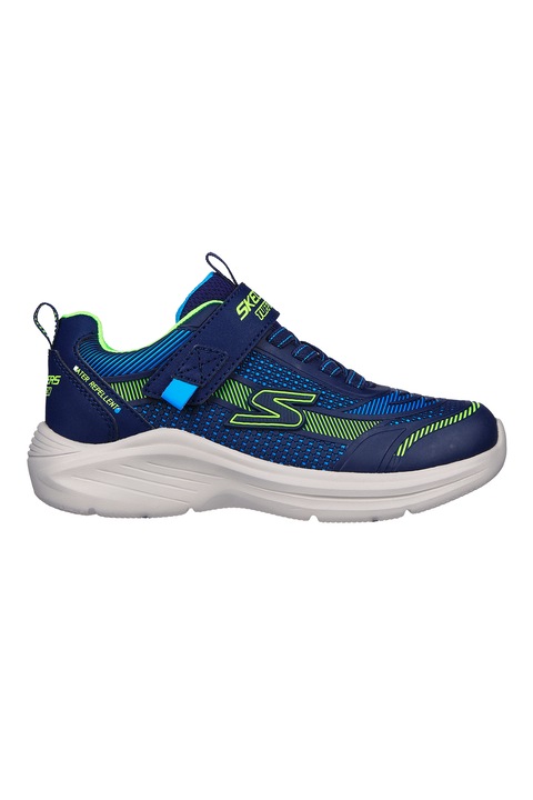 Skechers, Pantofi sport cu velcro Hyper-Blitz Hydro, Bleumarin