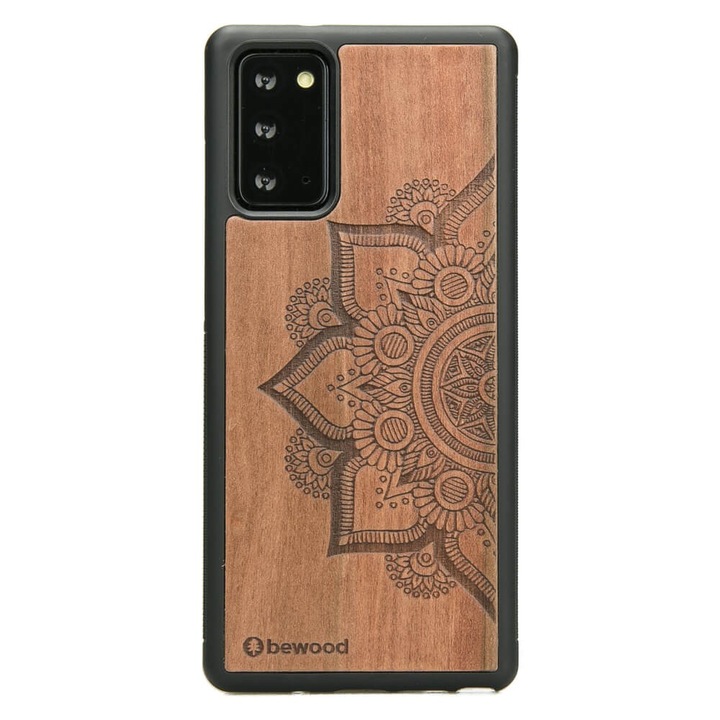 Кейс за Samsung Galaxy Note 20, BEWOOD, силикон/дърво, кафяв