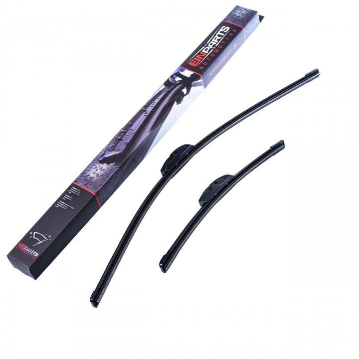 Комплект 2 чистачки, Einparts, За FIAT,HYUNDAI,KIA,SUZUKI,TOYOTA, 650-350мм, Черни