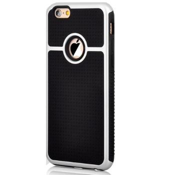 Husa de protectie Back Lite, iPhone 6 plus / 6s plus , negru-argintiu Husa de protectie Back Lite, iPhone 6 plus / 6s plus , negru-argintiu