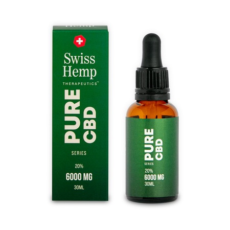 Ulei CBD, Swiss Hemp Therapeutics, Pure CBD 20%, 6000 mg, 30 ml