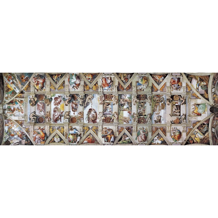 Пъзел panoramic Eurographics - Michel Ange: The Sistine Chapel Ceiling, 1.000 части (58579)