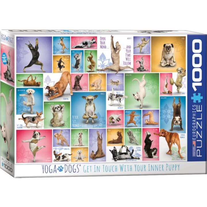 EuroGraphics 1000 db-os puzzle - Yoga Dogs (6000-0954)
