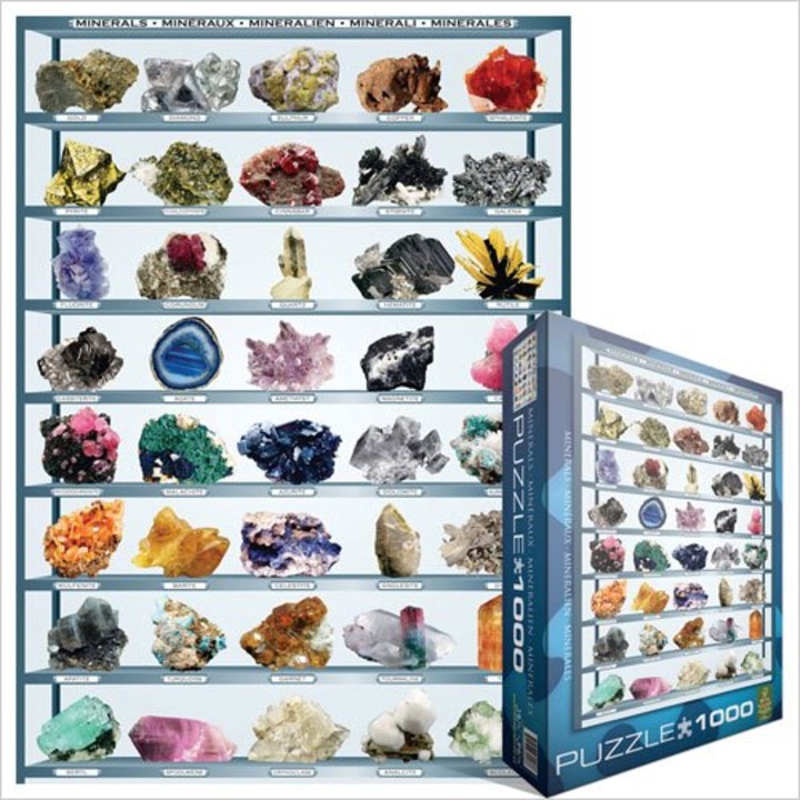 Пъзел Eurographics - Mineralien der Welt, 1.000 части (42327)