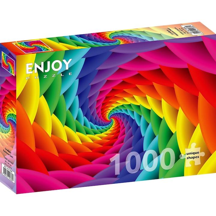Enjoy - Gradient Rainbow Swirl 1000 db-os puzzle