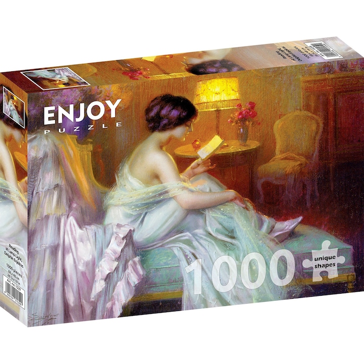 Enjoy - Delphin Enjolras: Reading at Lamp Light 1000 db-os puzzle