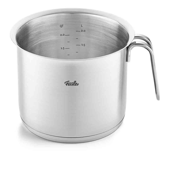 Oala pentru lapte, Fissler, 16 cm, Otel inoxidabil, Argintiu