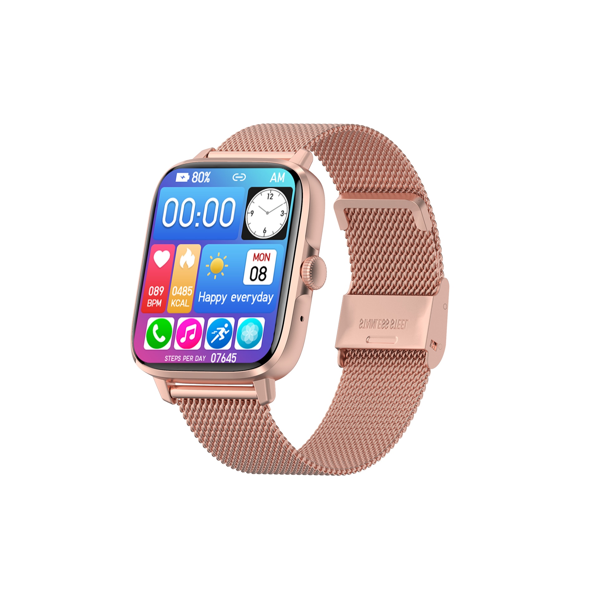 Ceas SmartWatch ISP LikeSmart™ Dance FiT, 1.9", AlwaysOnDisplay, Apel ...