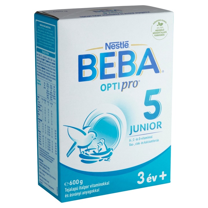 BEBA Optipro 5 Junior tejalapú italpor, 600g
