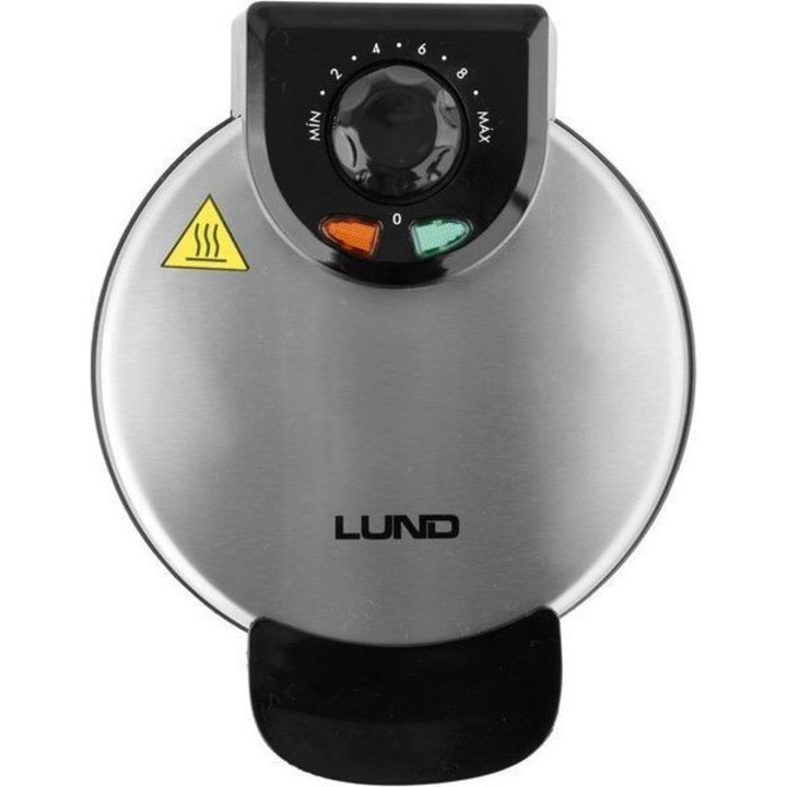 Aparat de preparat vafe Yato T68011, 850 wati, 4 triunghiuri, argintiu