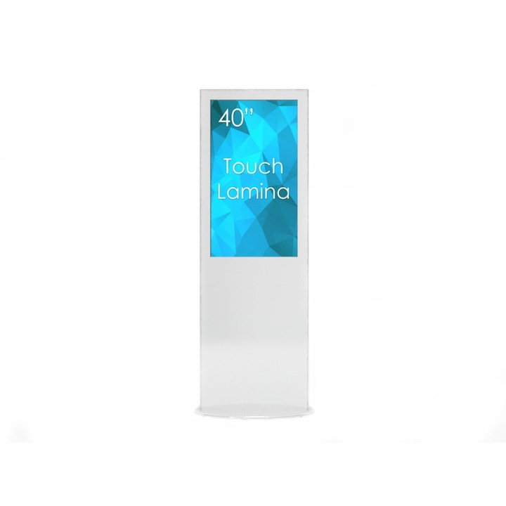 Stand Kiosk Totem Swedx Lamina 40" 4K cu Touch, SWLT-40K8-A1, Alb