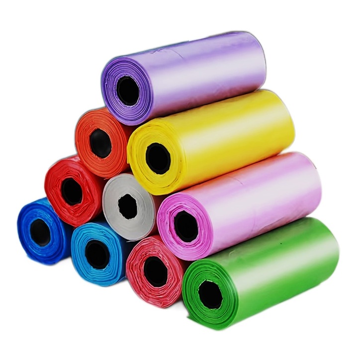 Set 12 role saci menajeri pentru fecalele, 12role x 15saci, Pungi igienice pentru caini si pisici, Ropet