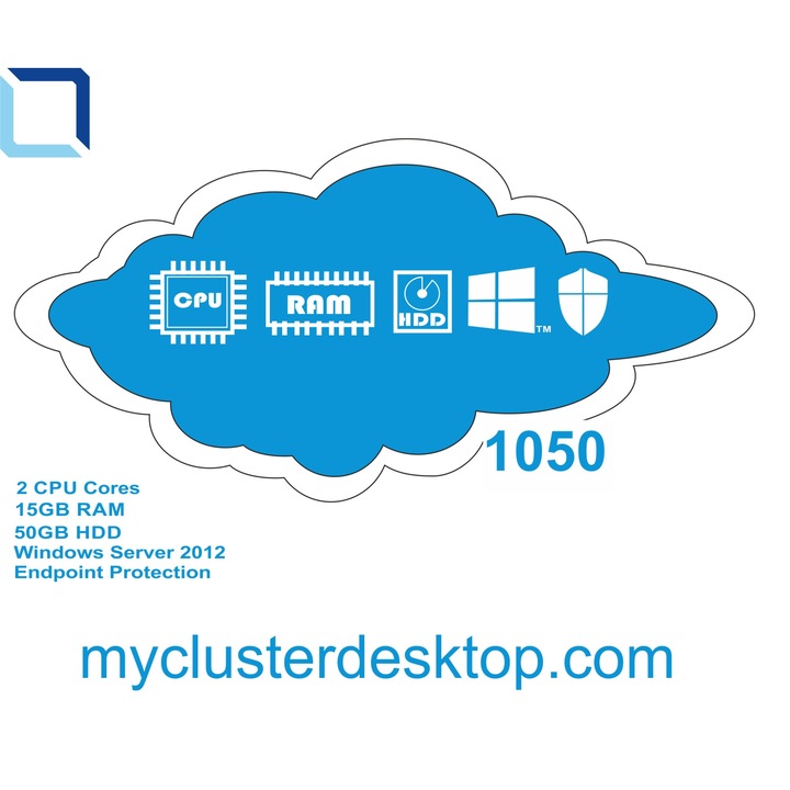 Облачна услуга My Cluster Desktop, Разширен пакет, 10 потребителя, Памет 15 GB, 50 GB Диск
