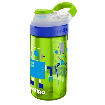 Sticla de apa pentru copii - GIZMO SIP Chartfuse Robots 420 ml, Contigo Sticla de apa pentru copii - GIZMO SIP Chartfuse Robots 420 ml, Contigo