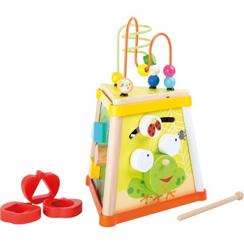 Cub 4 activitati educative din lemn -  Cub 4 activitati educative din lemn -