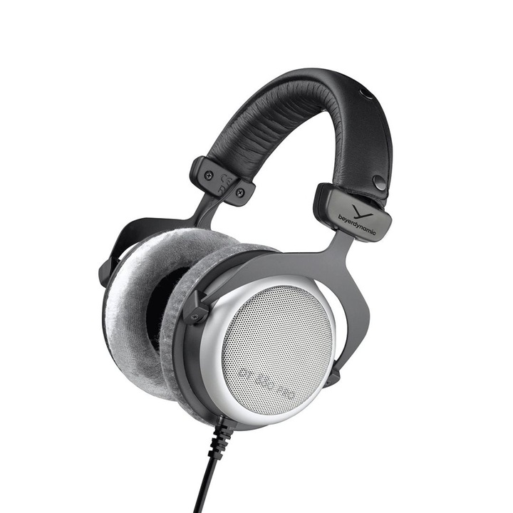 Beyerdynamic DT 880 Pro Headphones Wired Head-band Music Black/Silver, 241039, Mikrofon/Fülhallgató