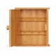Cutie din bambus pentru depozitare chei, 6 agatatori, dimensiuni 20,5 x 18 x 6 cm, Relaxdays