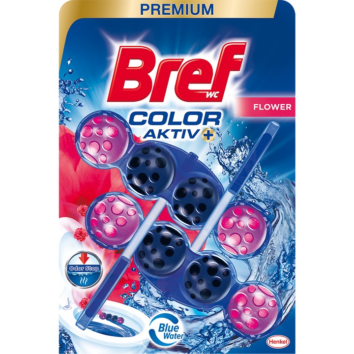 Bref Color Aktiv Fresh Flowers toalett frissítő 2x50g